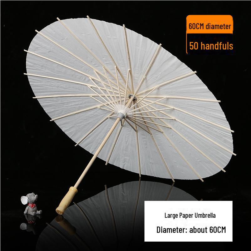 DIY Handbemalter weißer Papierschirm für Kinder – Chinesischer antiker Stil, Bastelaktivität für den Kindergarten