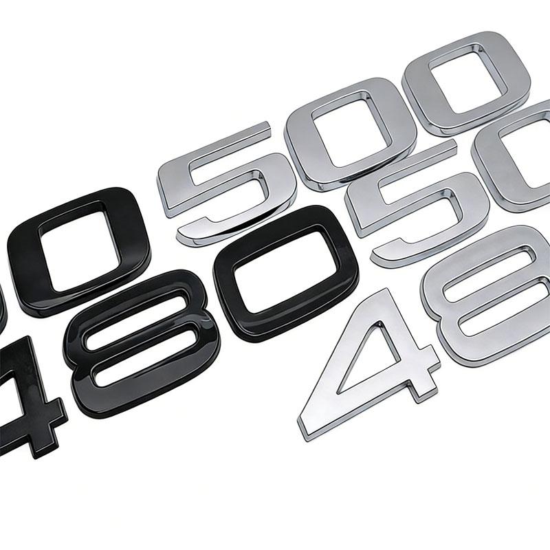 480 500 Big Digital Mark Car Stickers for Volvo Truck National Five Door Label Number Car Accessories Rear Trunk Refit Emblem