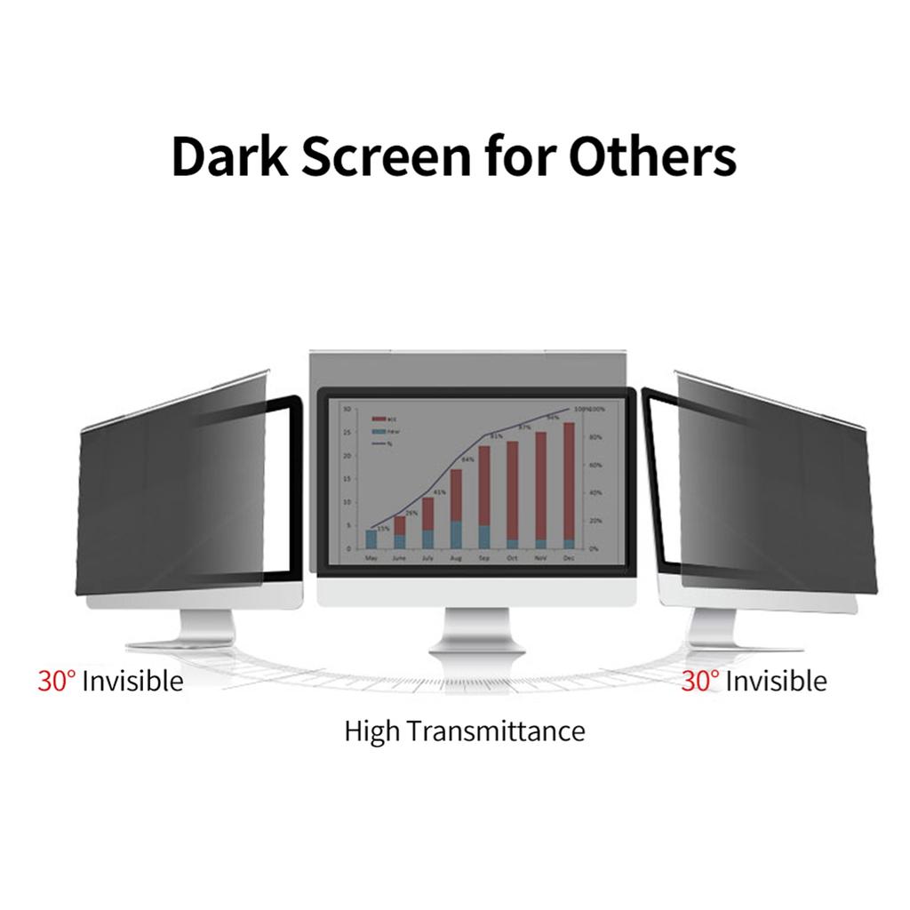 Widescreen Monitor Hanging  Screen Filter Anti UV Film High Transmittance Eye Protection Film for 23 24   Desktop