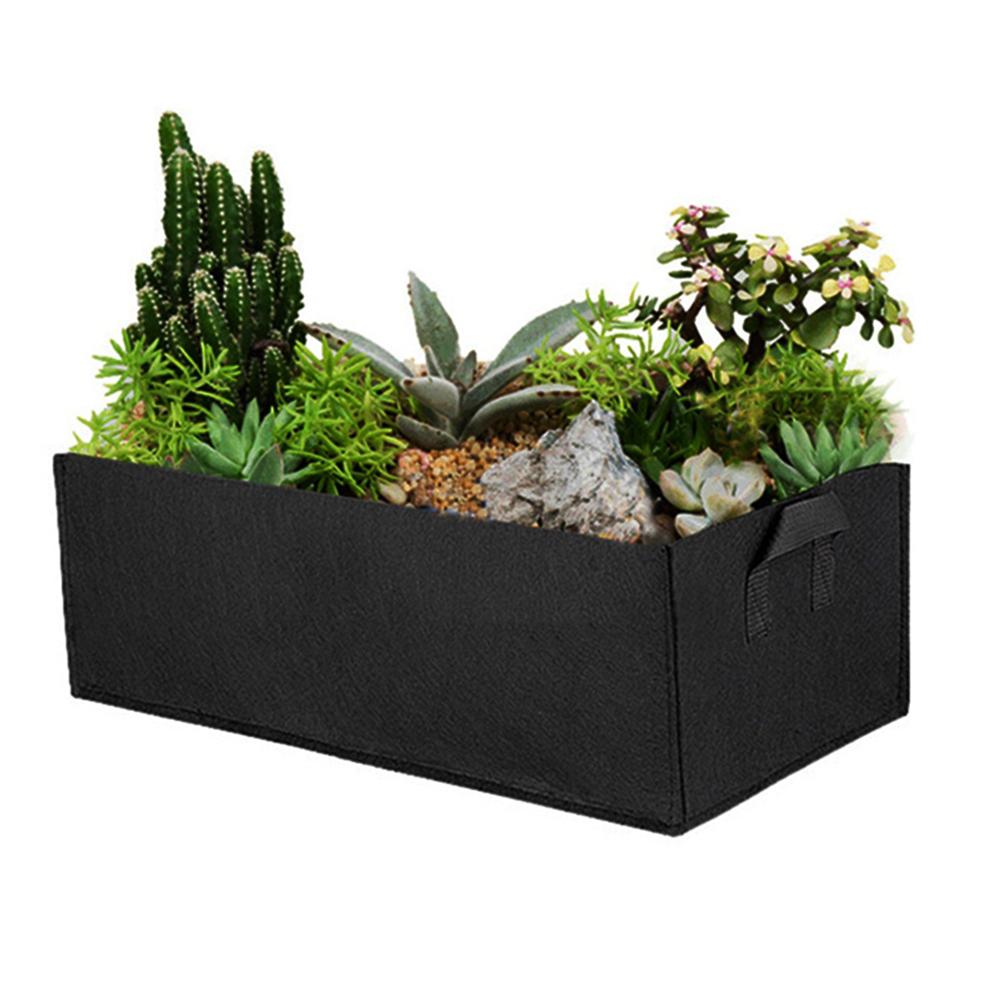 Square Fabric Grow Bags Breathable Planter Pots with Handles Garden Planting Containers for Flowers Vegetable Plant Growing Bag
