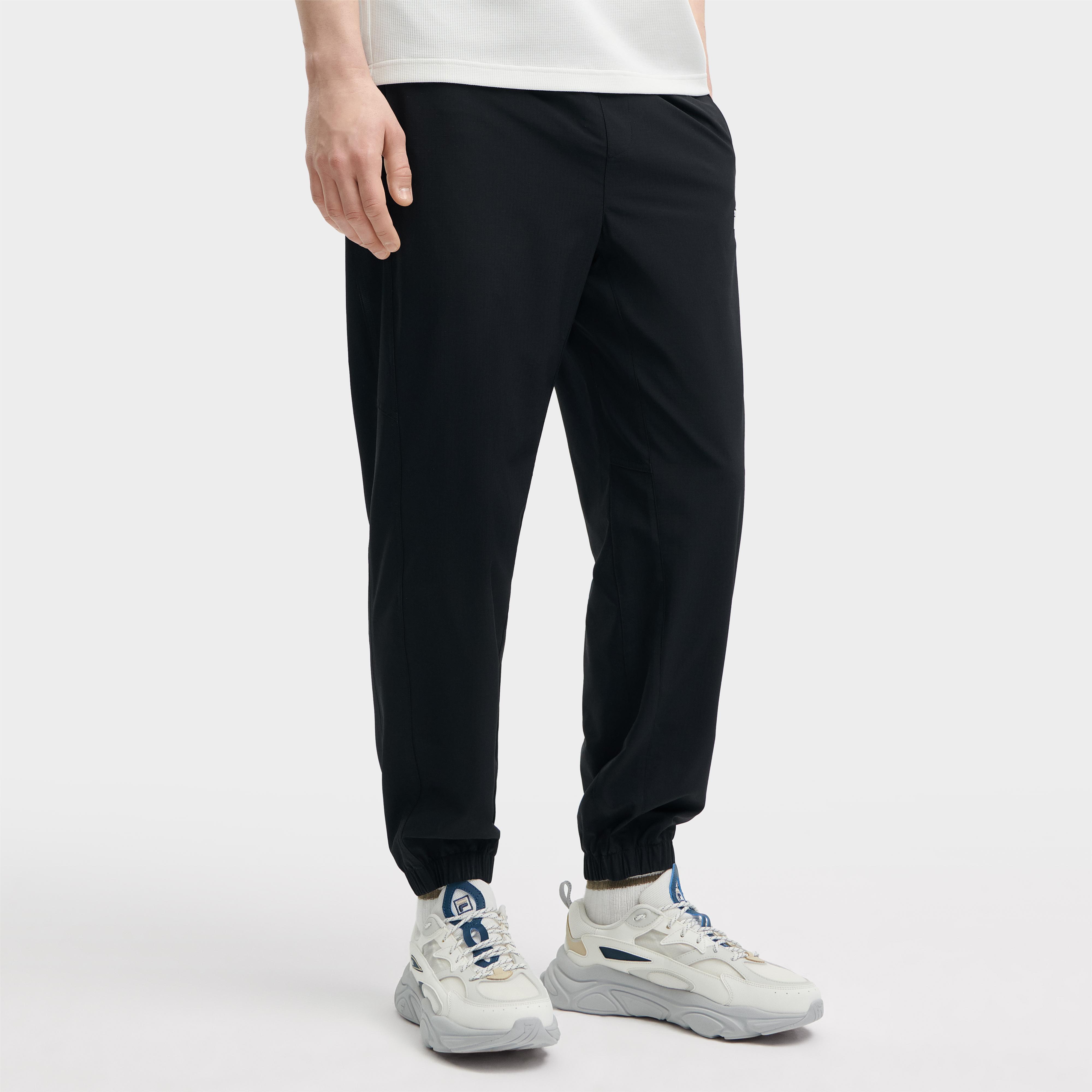 

New FILA Casual Pants Men s Black F11M429802FBK 175/84A/L