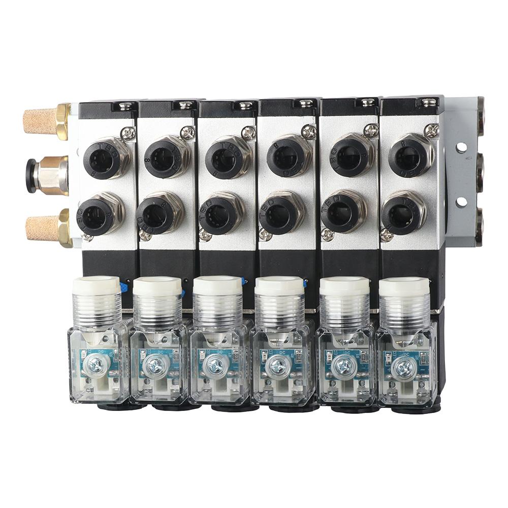 

2-позиционный электромагнитный клапан постоянного тока 4V210-08, 24 В, комплект быстрых фитингов, пневматическая система и механизм