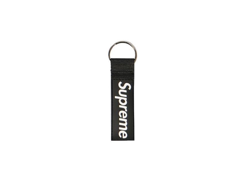 Supreme Webbing Keychain Black (23SS) One-Size