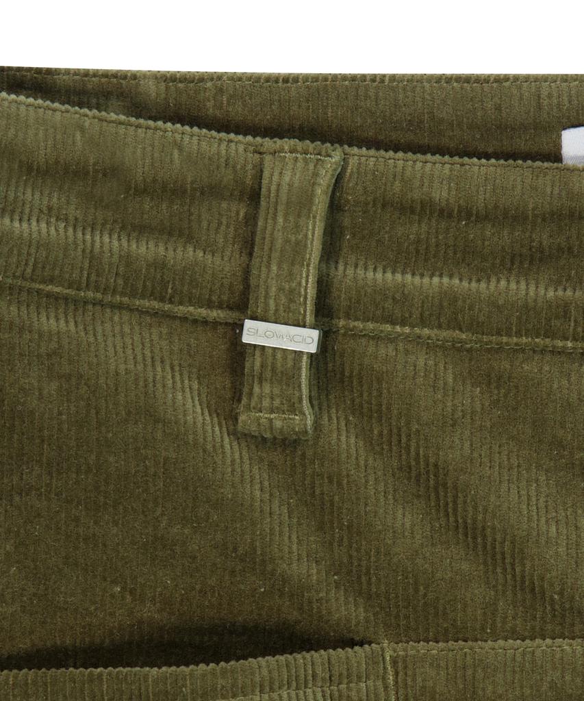 SLOWACID Corduroy Parachute Cargo Pants [Khaki]