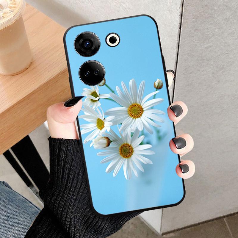 For Tecno Camon 20 4G Case Cover For Camon 20 Pro 4G Fundas Black Soft Silicone TPU Protective Phone Case Camon20 Shell Coque