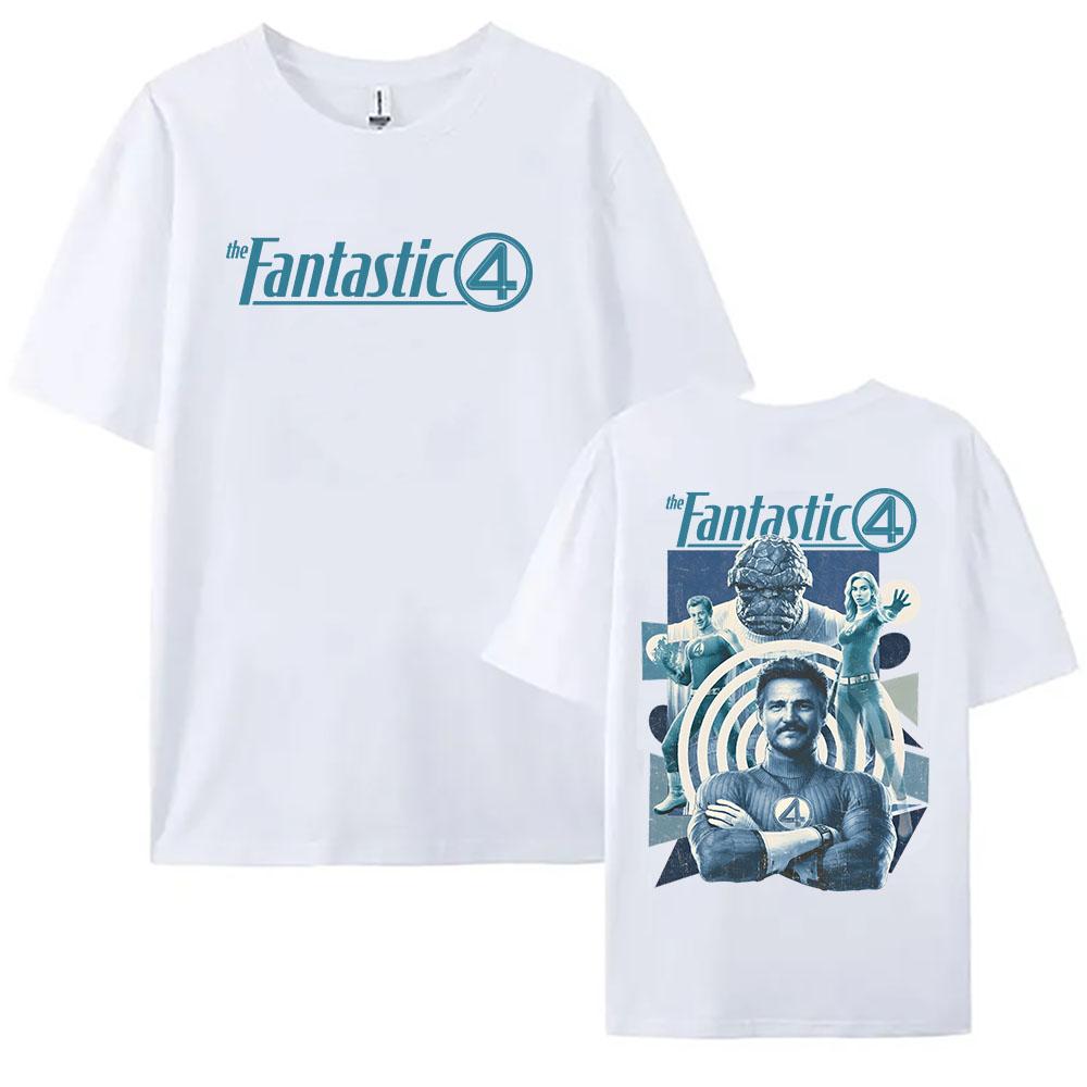 Summer Women Men Tees Film The Fantastic Four First Steps Movie T-shirt Cotton Summer Female Tshirts Unisex Streetwear Top