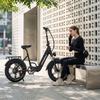 KINGBULL LITERIDE 2.0 20-Zoll Stadtrad E-Bike, 48V 500W Motor, maximale Reichweite bis zu 50 km, maximale Tragfähigkeit von 150 kg.