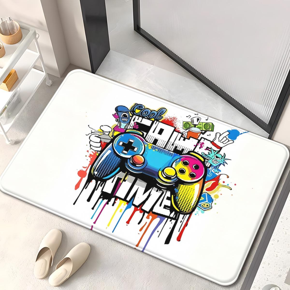 

Gaming Controller Live Art Doormat Non-Slip Microfiber Rug for Bedroom Living Room Outdoor Decor 40x60cm 40x60cm