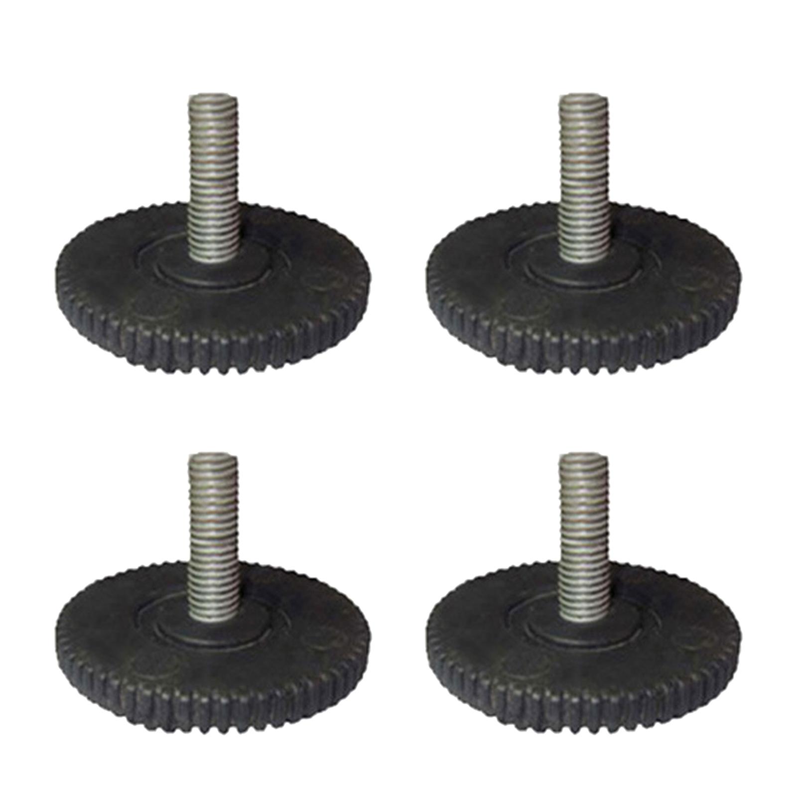 

4Pcs Screw In Foot Mat Rubber Adjustable Feet Pad Shock Absorption Pad Feet Leveler Floor Protector Easy to Install