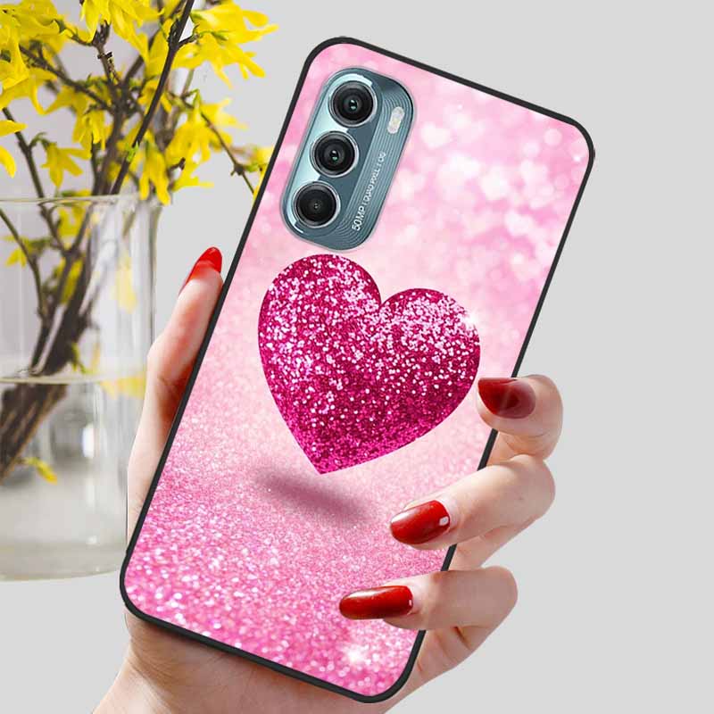 Fashion Lovely Cute Black TPU Silicone Phone Cover for Motorola Moto G Stylus 4G 5G 2022 Protect Soft Bumper Shells Coque Capa