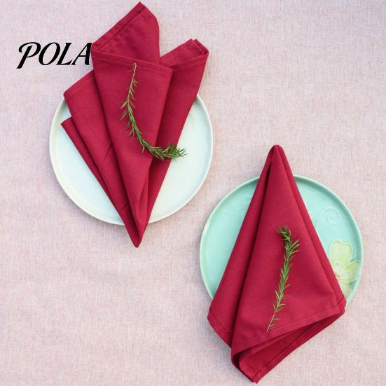 Exquisite Cloth Napkins Rustic Napkin, 16 Inch Solid Color Linen Machine Napkin Washable Farmhouse Style for Wedding Bridal Shower Dining Table
