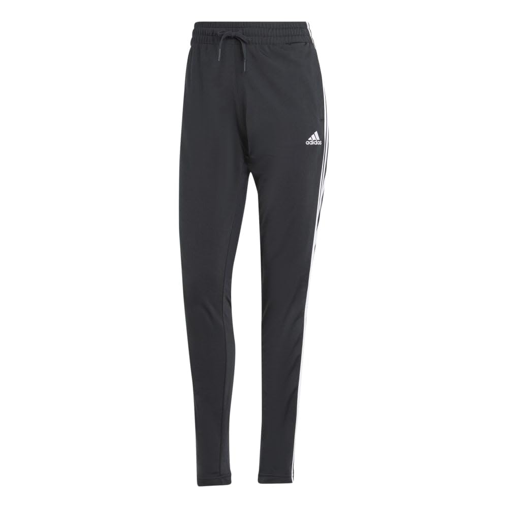 Adidas Essentials Tracksuit 3-Stripes Set, Women's, Top Black/White, Bottom Black/White (IJ8781) J/L