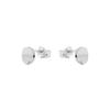 Earrings - LUXENTER - Essential - Sterling Silver 925 - Pearl &; Zirconium Oxide - Rhodium-plated Finish