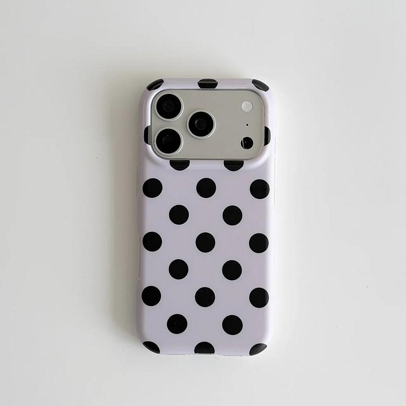 Korean Colorful Circular Dots Matte IMD TPU Back Cover For For Iphone 1 16 17 Pro Max Phone Case