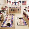 2PC American Patriotic Stars Stripes Kitchen Floor Mat Non Slip Oil Proof Runner Rug Living Room Entryway Decor