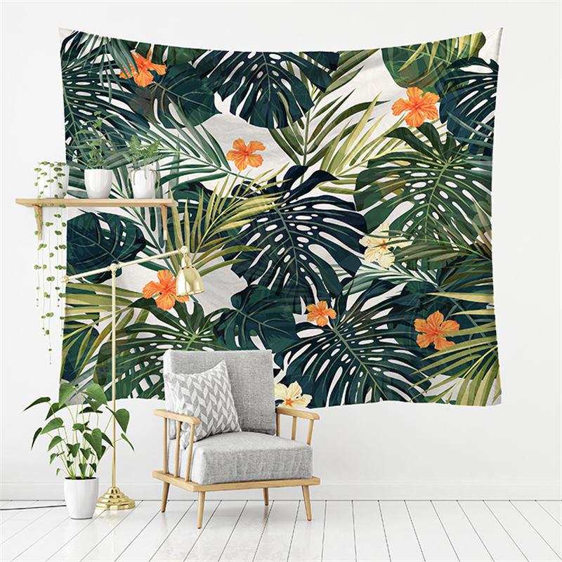 New Forest European-American Landscape TV Background Wall Tapestry - Polyester Decorative Hanging Cloth