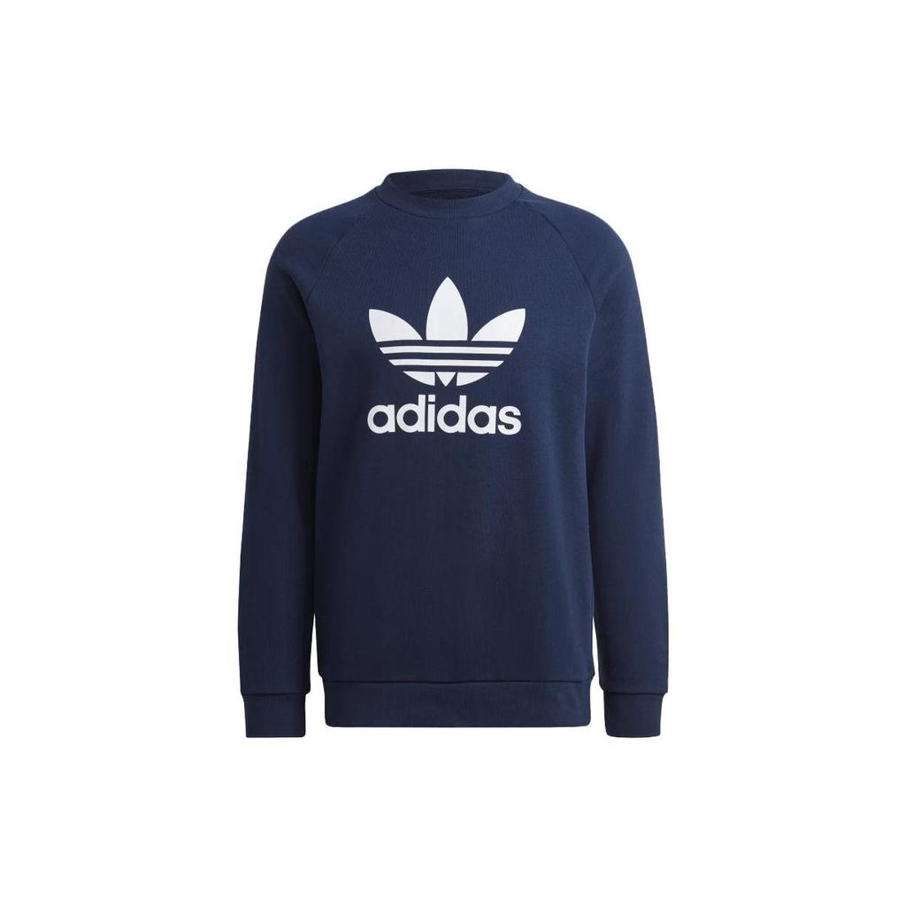 adidas Felpe Originali da Uomo Blu Scuro Girocollo Moderato Regolare HK5294