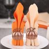 6pcs Cloth Napkins Square Pure Color Polyester Orange/Champagne 48*48cm Dinner Table Decor Wedding Party Restaurant Banquet