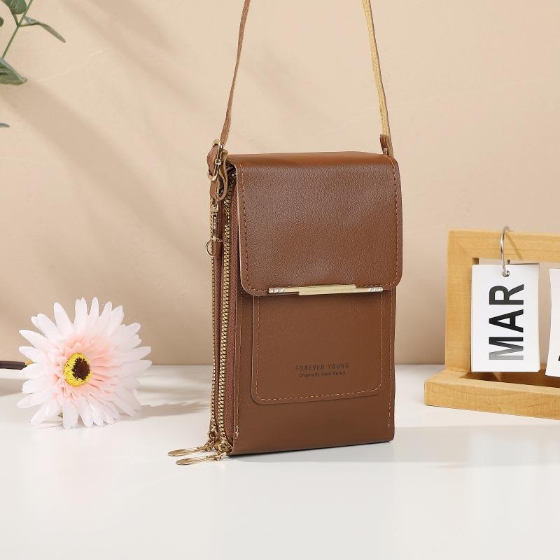 Mobile phone bag, women's crossbody bag, lightweight mini women's shoulder bag, touch screen