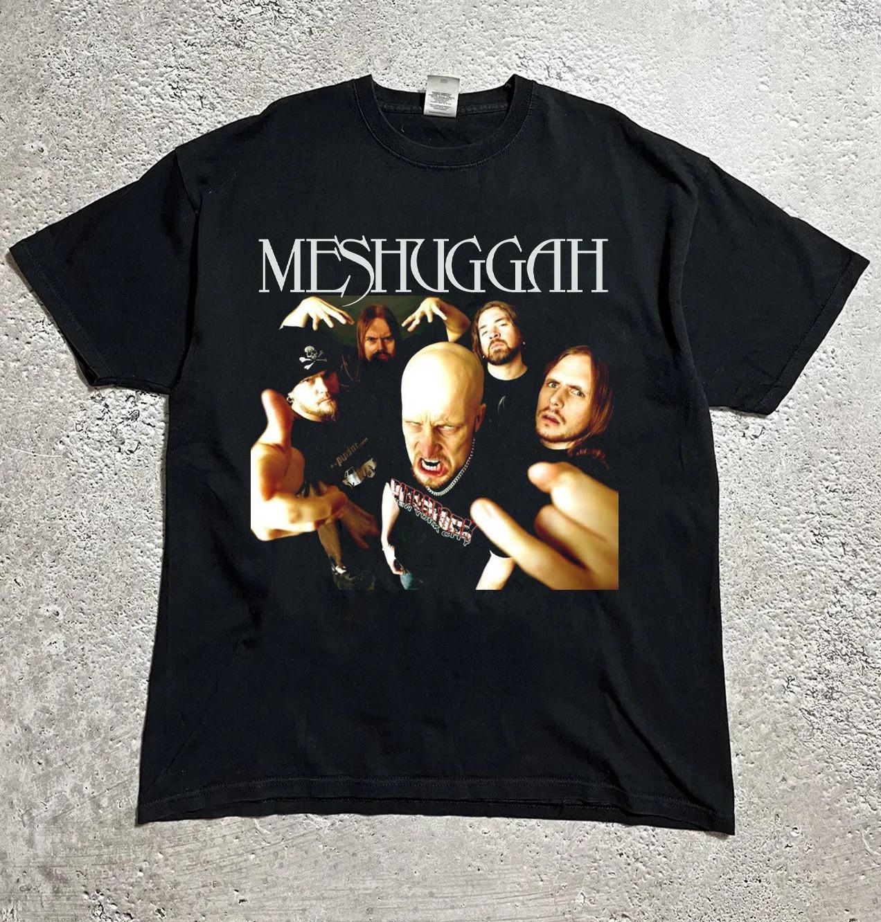 Rare Meshuggah Band Black Short Sleeve Shirt Unisex S to 5XL OT110 M