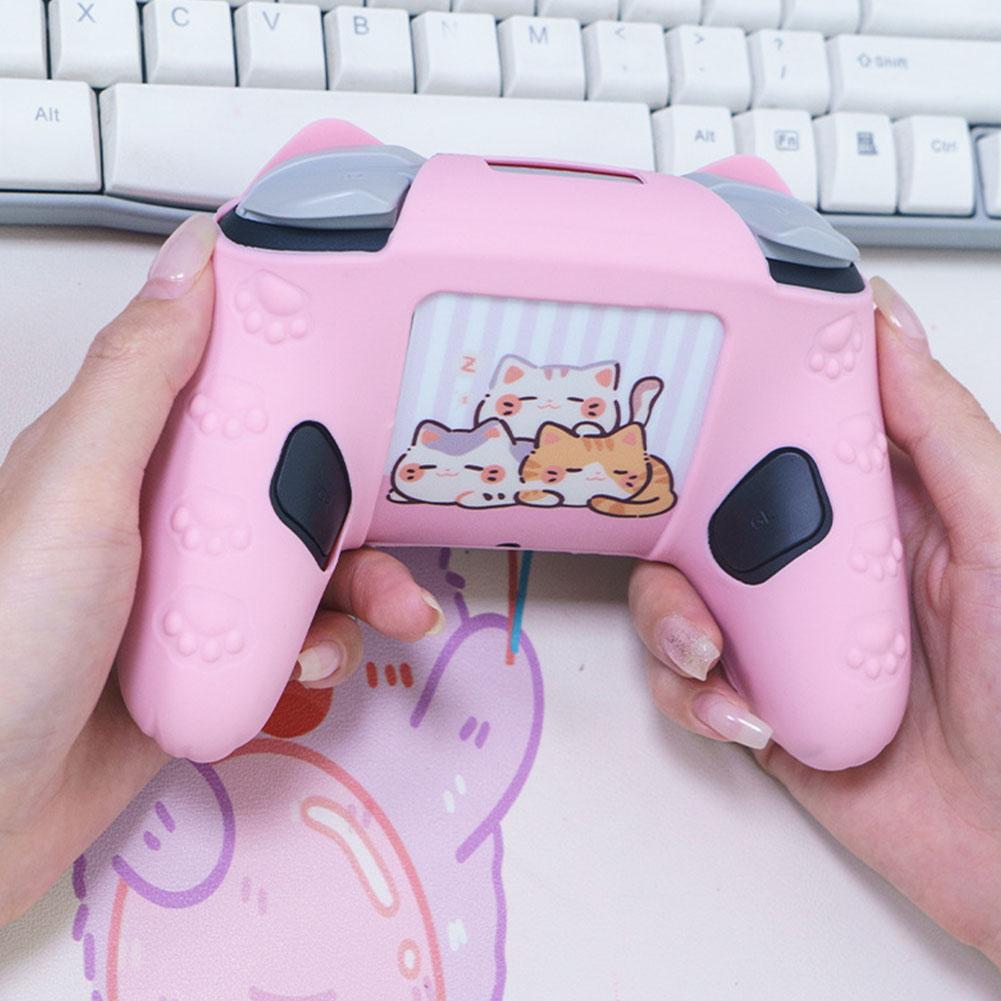 Cat Paw Silicone Soft Protector Sticker Rocker For Switch2 Cute Game Handle Shell Controller Thumb Stick Grip Cap Protector N8D9