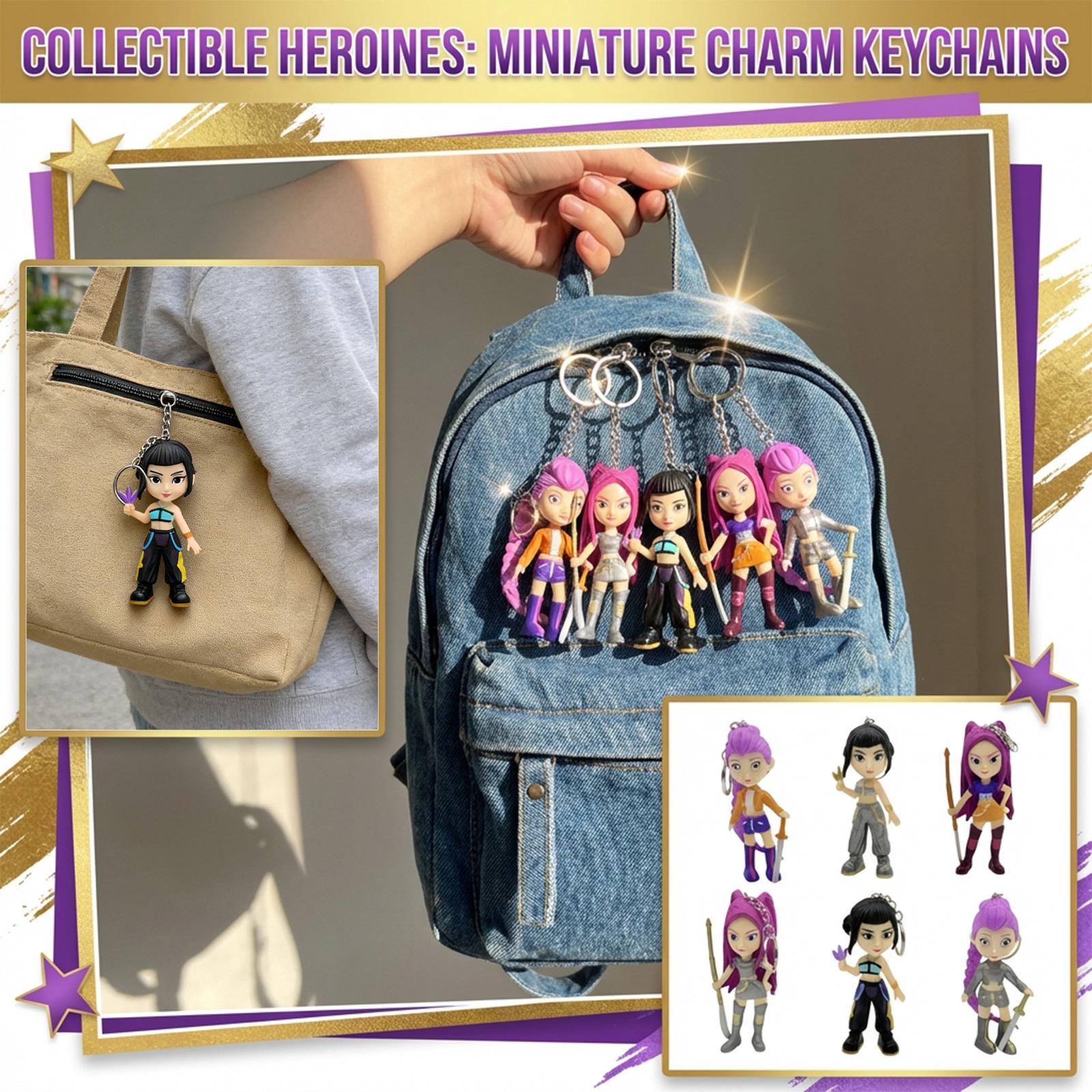 Cross-border - Girls Group Figure Keychain One Size