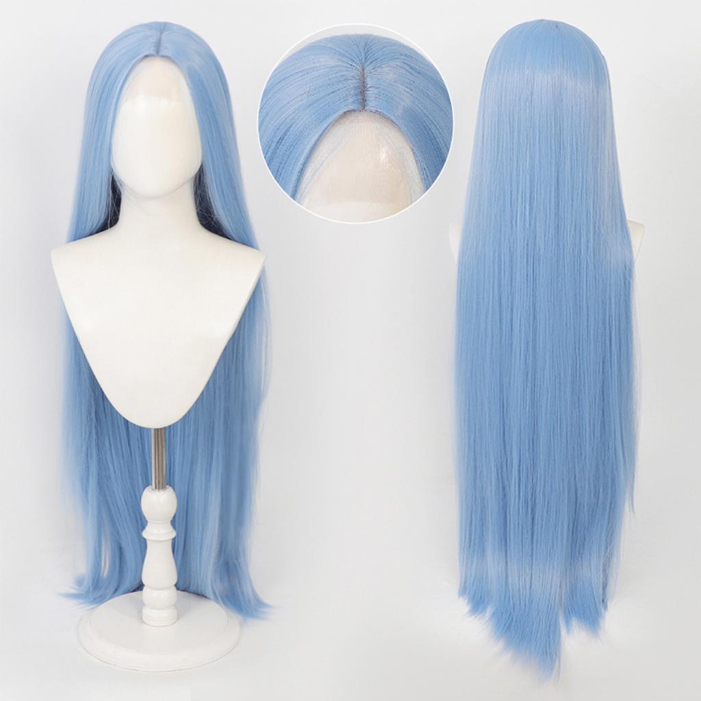Long Straight Wig 100cm/ 40 Inch Lace Wig White Synthetic Wig Blonde Wig for Women Long Cosplay Wig Pink Wig Long Black Wig