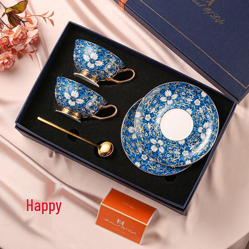 Shangqi Ceramic Phoenix Couple Coffee Cup Set
