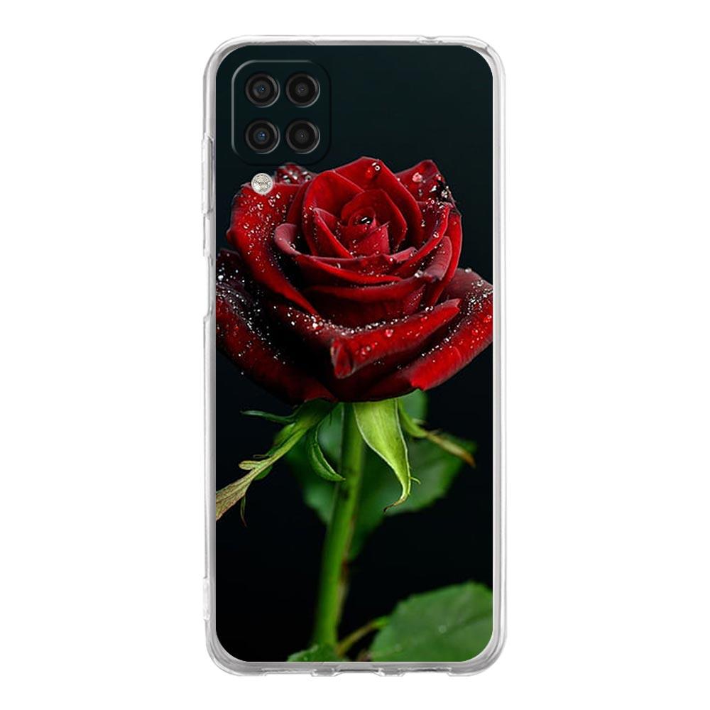 Beautiful Red Rose Flowers Phone Case For Samsung A13 A33 A73 A53 A23 A51 A71 A21S A12 A31 A41 A05s A03S A15 A25 A32 5G Cover
