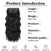 MISS WIG Synthetic 4PCS Clip In Hair Extension Long Wavy Curly Hair Extension Natural Double Weft Soft Hairpieces For Women Full Head