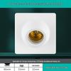 Ceiling-Mount E27 Ceramic Flat Lamp Holder with Screw Base