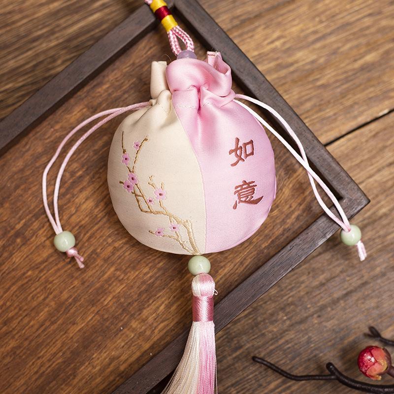 

Маленькая сумка-саше, сумка Fukufu, парчовая сумка Fukufu для ручной клади, автомобильная подвеска Oshou, фестиваль лодок-драконов, сумка-саше 7*9cm【about】