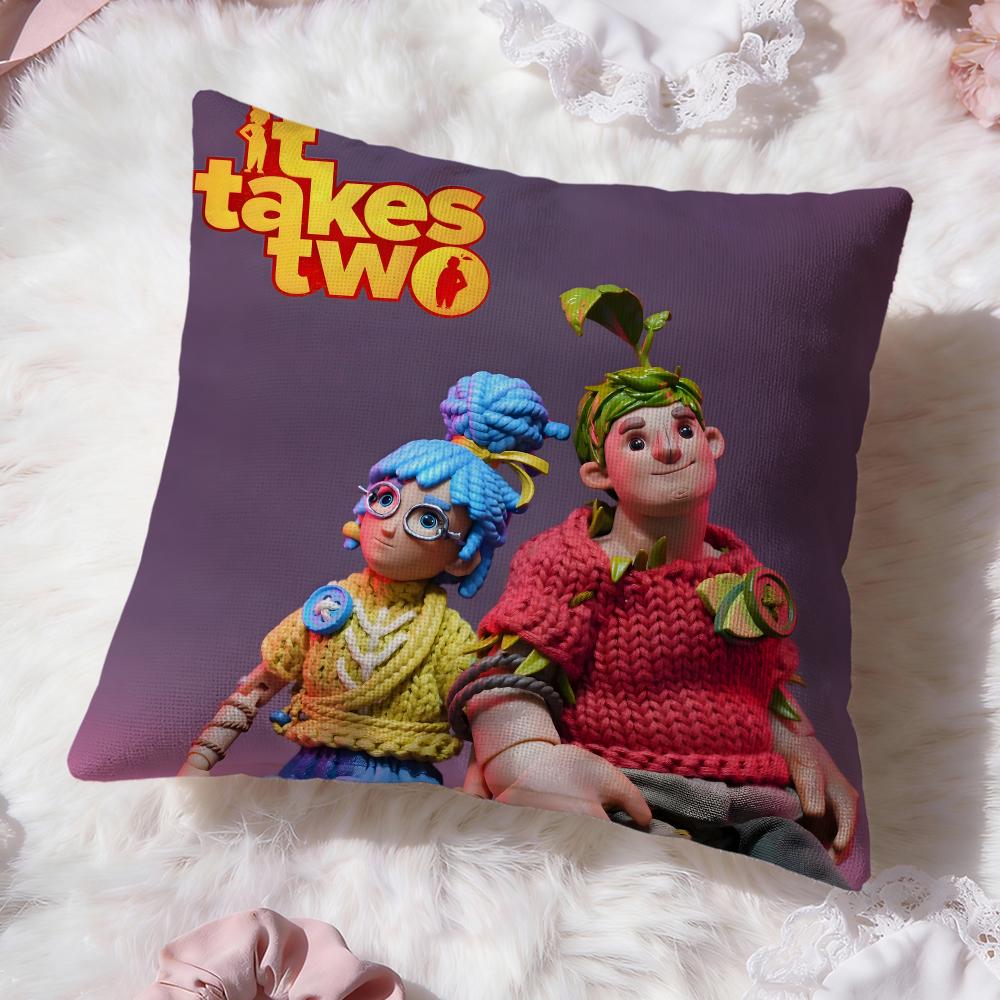 Spiel It T-Takes Two Kissenbezug Premium Komfort Wendbarer Kissenbezug -Zwei in Einem Design für Jeden Raum & Autoinnenraum