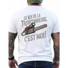Men'S Funny French Chainsaw Lumberjack T-Shirt | Crew Neck Short Sleeve Tee - All-Season Casual Workwear Gift, Durable Breathable Outdoor Apparel