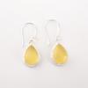 Yellow Cat's Eye Gemstone 925 Stamped Silver Jewelry Stylish Earrings 1.40" Gift EE-9-44