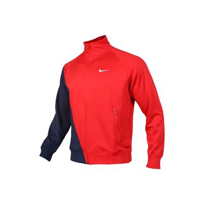 Lässige Sportstrickjacke mit Reißverschluss und Kragen für Herrenjacken Universitätsrot BV5288-657
