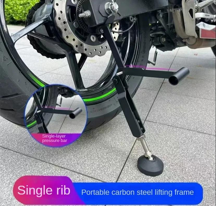 Motorcycle Kickstand Wheel Support Side Stand Paddock Stable Repair And Maintenance Parking Support Tool Folding Portable Labor