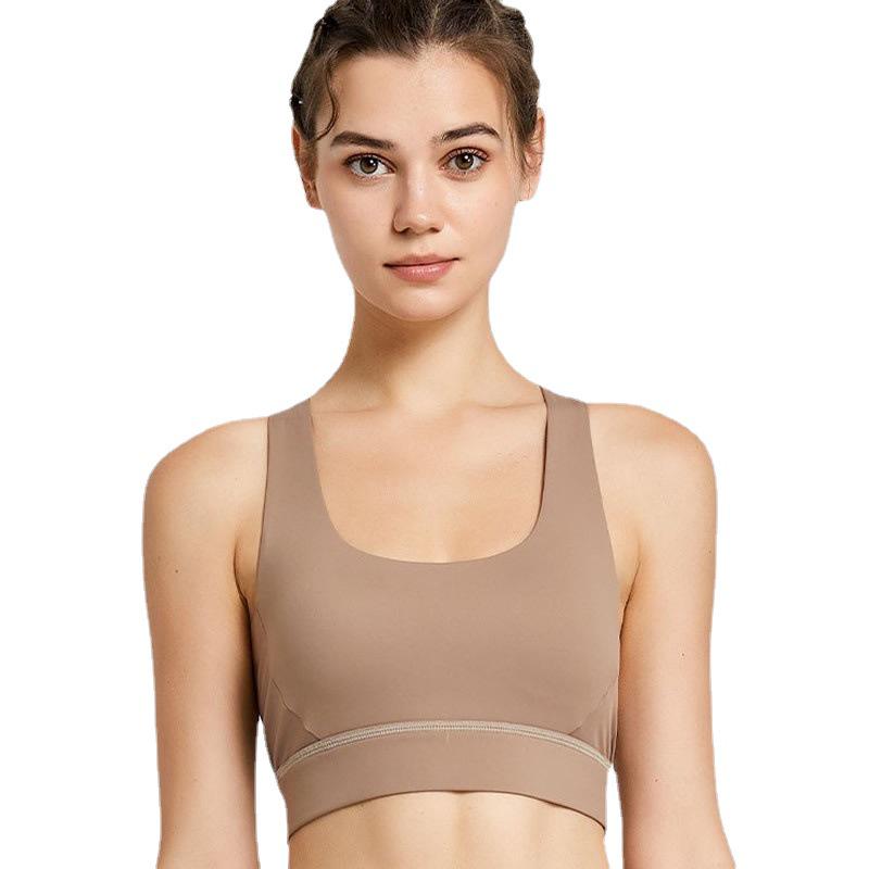 Damski stanik sportowy o wysokiej intensywności Cloud-Feel - Letni, wstrząsoodporny, z krzyżującym się tyłem do biegania, jogi i fitnessu