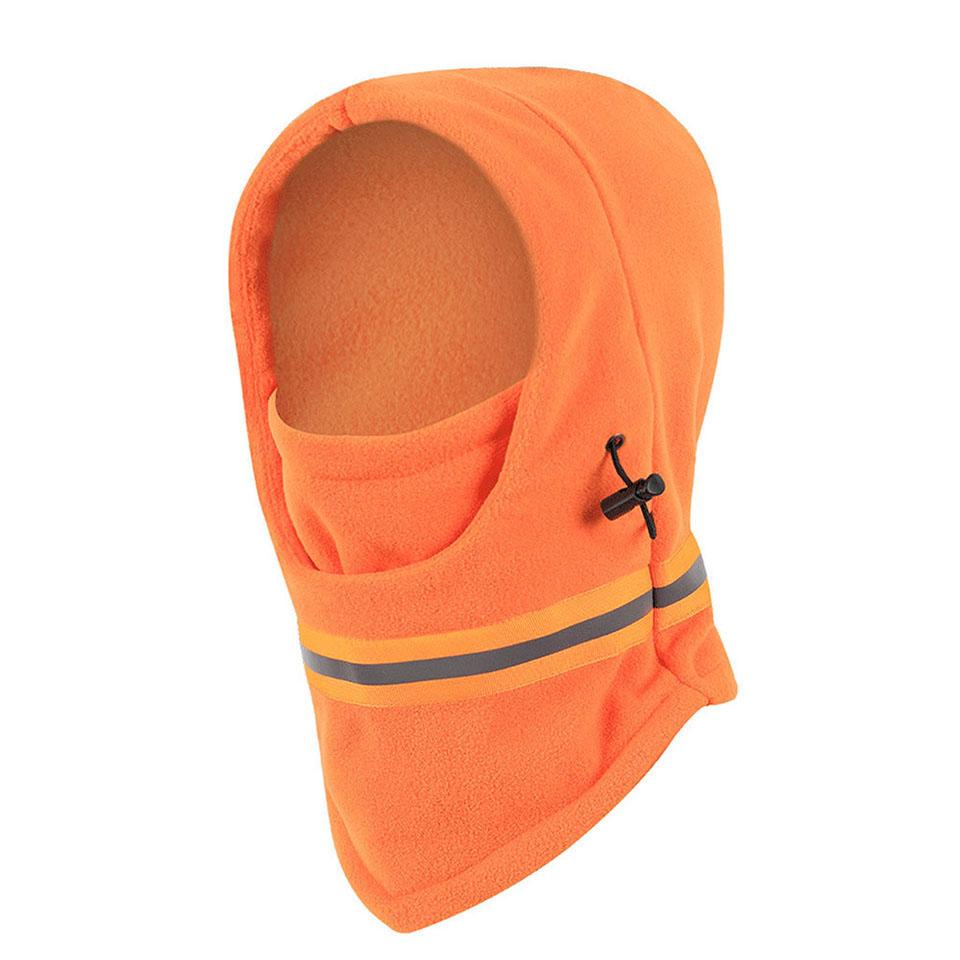 

Winter Windproof Warm Anti-Cold Balaclava Mask Reflective Polar Fleece Adjustable For Night Cycling Ski Motorcycle Outdoor помаранчевий