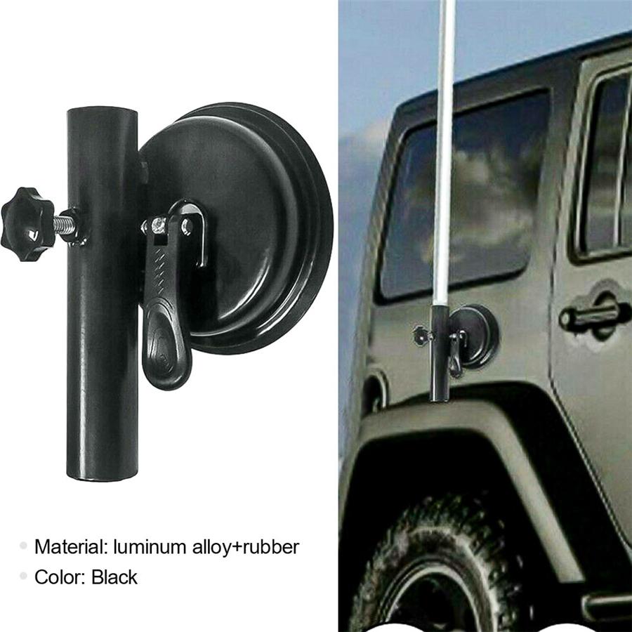 Car Car Flagpole Suction Cup Bracket Kit Off-road Vehicle Jeep Wrangler or House For Jeep, SUV,