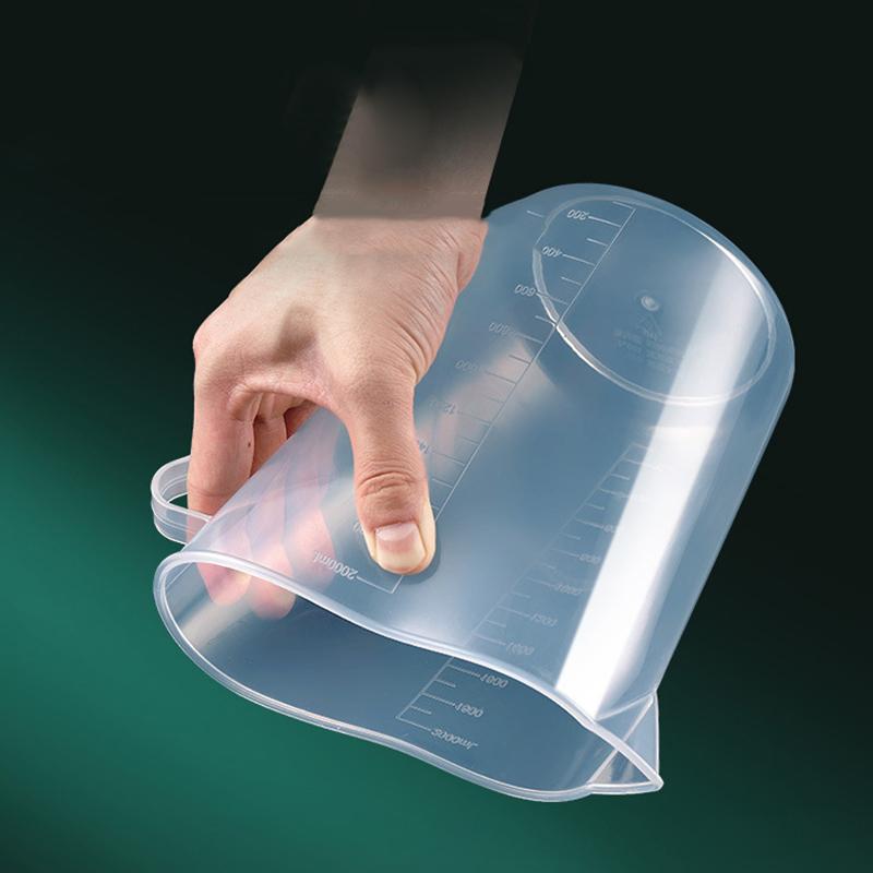 Scale Measuring Cup With Lid Milk Tea Shop Specific Measuring Bucket Large Capacity Scale Transparent Cup Kitchen Baking Supplie
