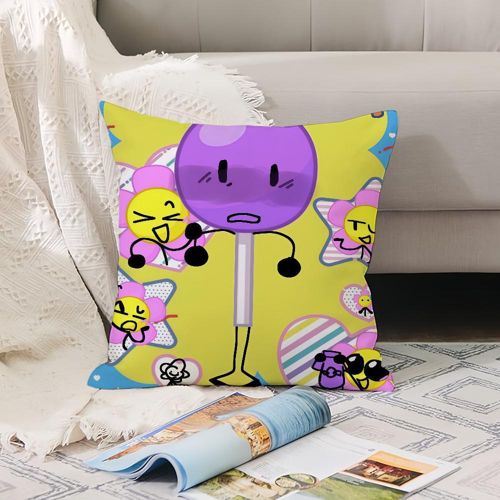 Cartoon Cute B-Bfdi Pillow Case Office Cushions Suitable For Sofa Car Bedroom Decorative Cushion Cover
