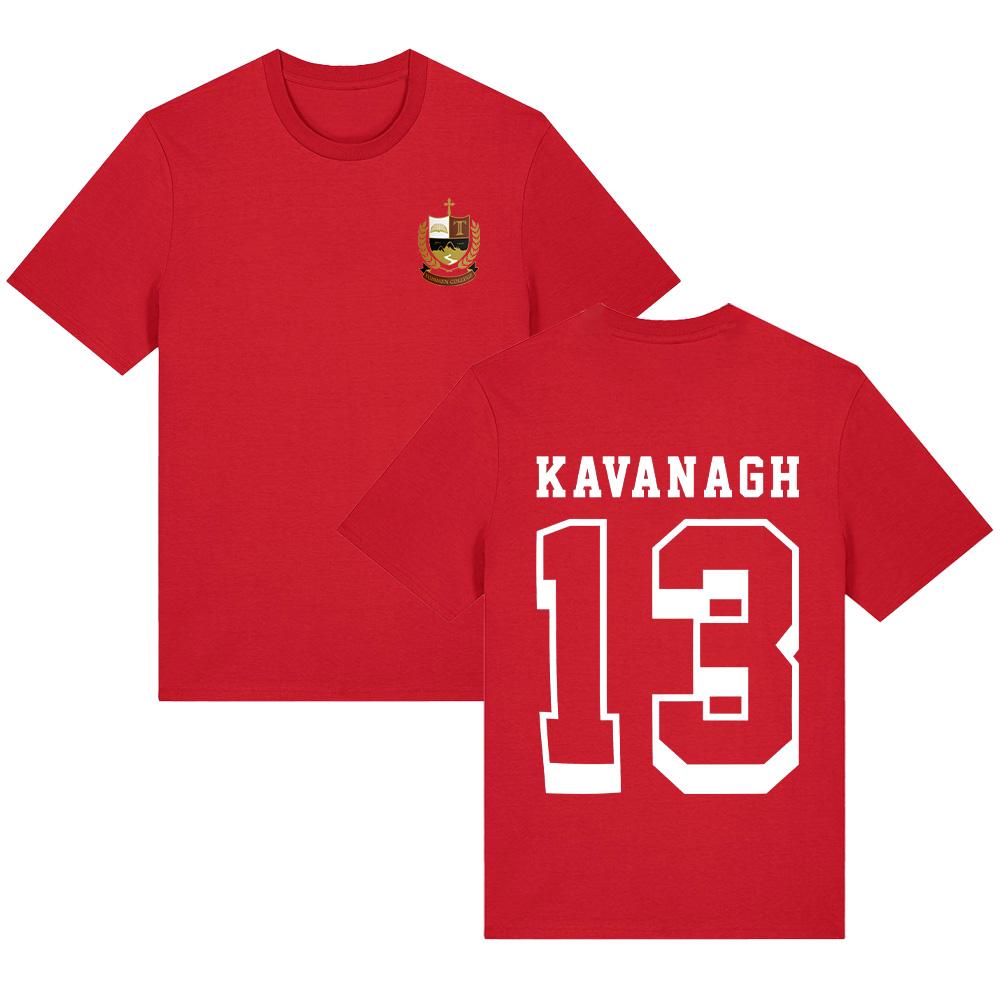 Jungen von Tommen T-Shirt Kavanagh 13 Ästhetischer Print T-Shirt Damen Herren Streetwear Mode Lässig Baumwolle Kurzarm Locker Y2K Top