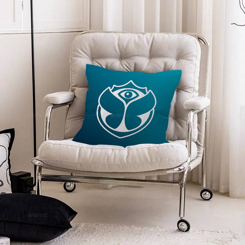 TTomorrowlands Music Logo Personalized Pillow Dust Cover Bedroom Kids Party Decoration Pillowcase Birthday Children Gift