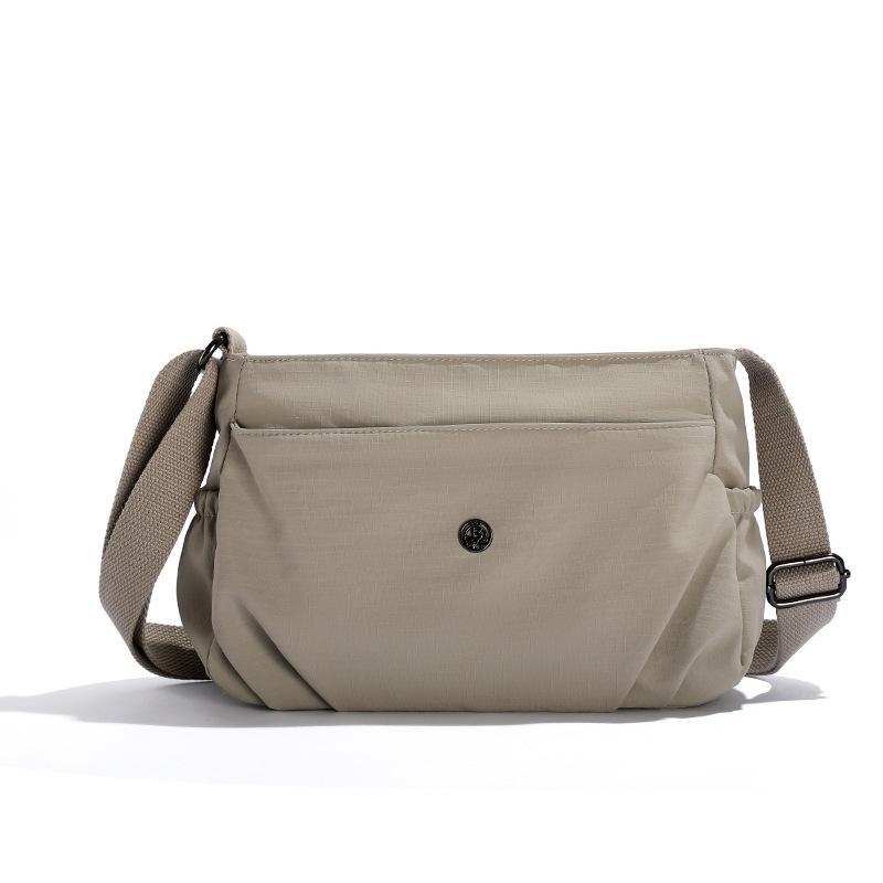 Solid Color Shoulder Bag Women's Lightweight Outdoor Small Square Bag Commuter Crossbody Bag