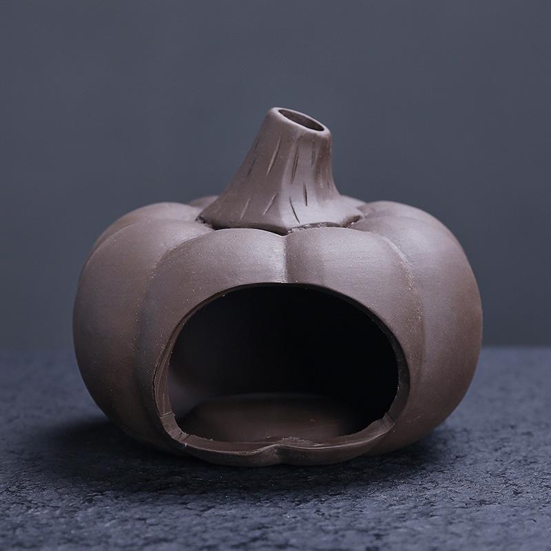 2025 New High-end Purple Clay Aromatherapy Stove Home Decoration Creative Halloween Pumpkin Handicraft Ornament