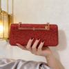 Fashion Wool Diamond Handbag Women's 2026 Spring New Fashion Exquisite Dinner Bag Shoulder Messenger Bag Bag
