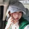 Y2k Octagonal Hat Thin Painter Caps New Striped Berets  Girl