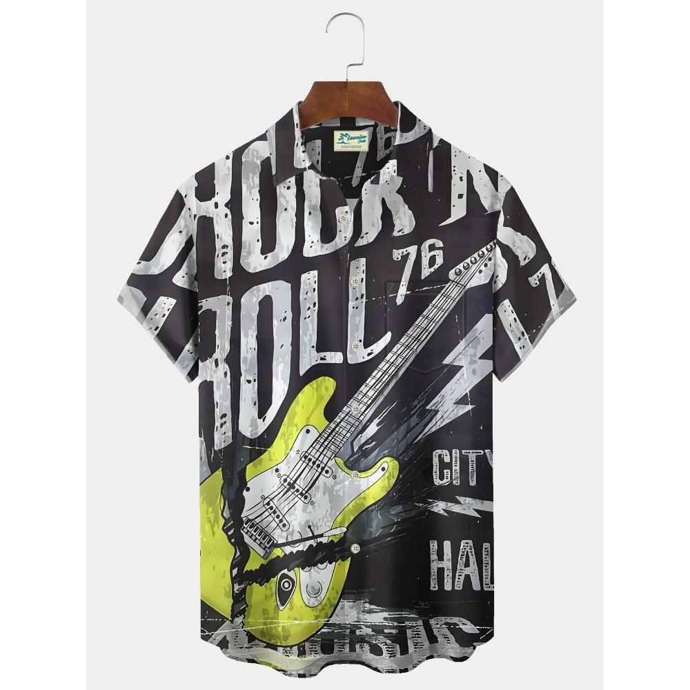 Sommer Mode Herren 3D Gedruckte Geometrische Kunst Grafikhemden Hawaiianische Freizeithemden Knopfleiste Kurzarmhemden
