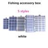 Plastic 5/10/15/24 Compartments Fishing Lure Bait Hook Tackle Storage Box Case Container